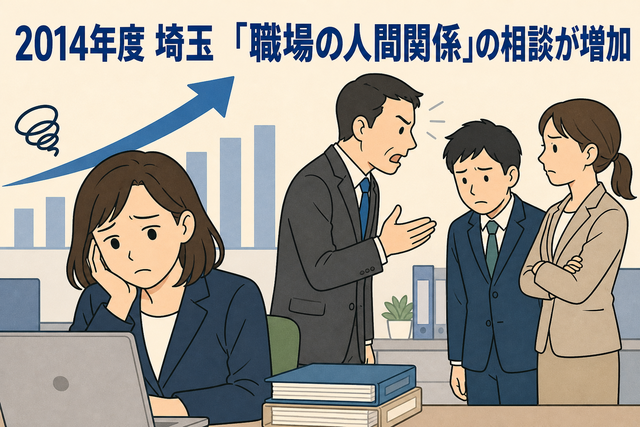 2014年度 埼玉 「職場の人間関係」の相談が増加