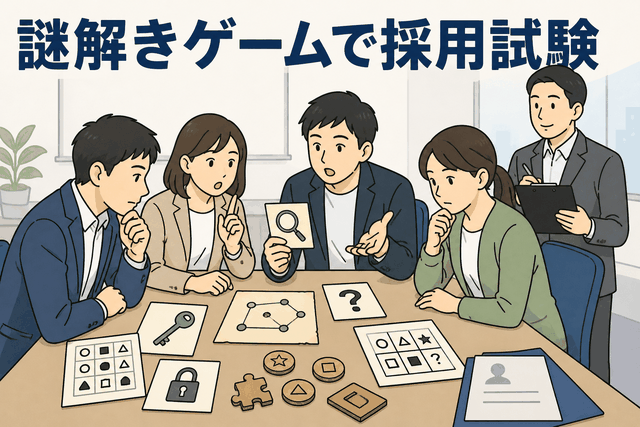 謎解きゲームで採用試験