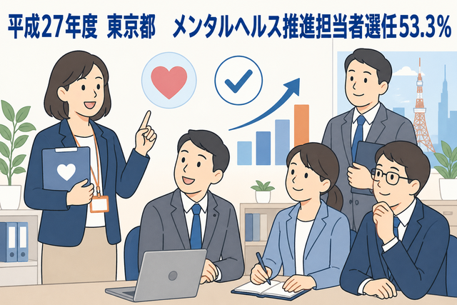 東京都 メンタルヘルス推進担当者選任53.3%
