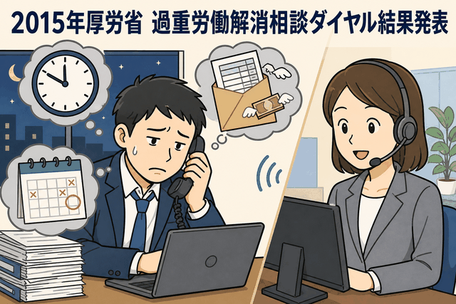 2015年厚労省　過重労働解消相談ダイヤル結果発表