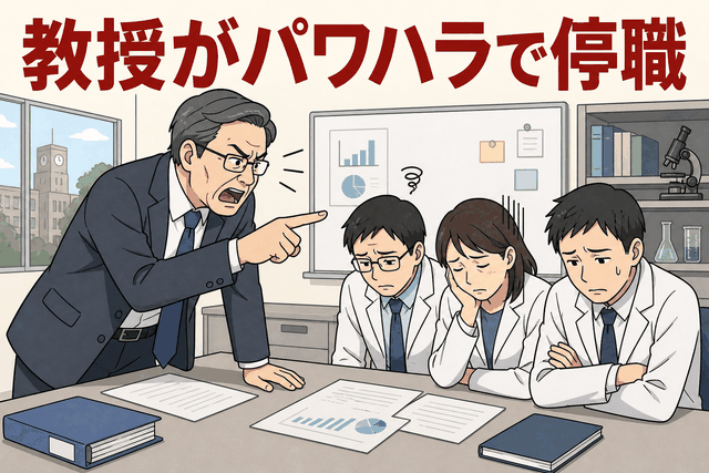教授がパワハラで停職