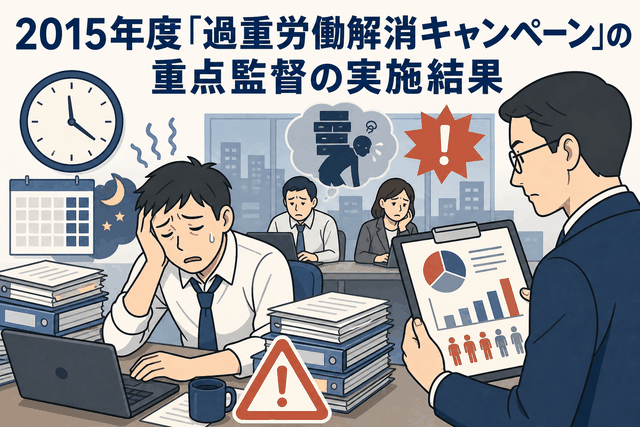 2015年度「過重労働解消キャンペーン」の重点監督の実施結果