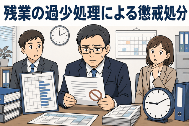 残業の過少処理による懲戒処分