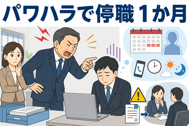パワハラで停職1か月