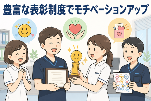豊富な表彰制度でモチベーションアップ