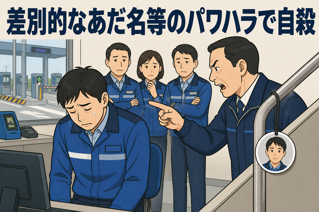 差別的なあだ名等のパワハラで自殺