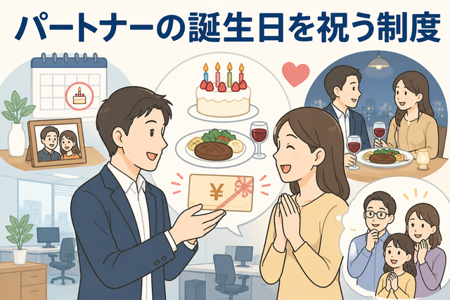 パートナーの誕生日を祝う制度