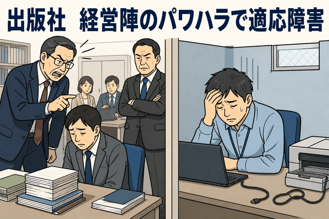 出版社 経営陣のパワハラで適応障害