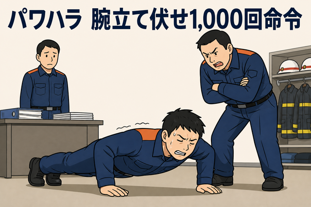 パワハラ 腕立て伏せ1,000回命令