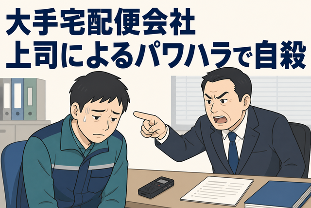 長野 大手宅配便会社 上司によるパワハラで自殺