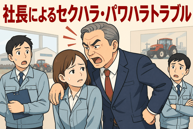 社長によるセクハラ・パワハラトラブル