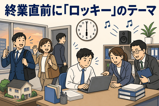 終業直前に「ロッキー」のテーマ