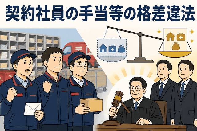 契約社員の手当等の格差違法