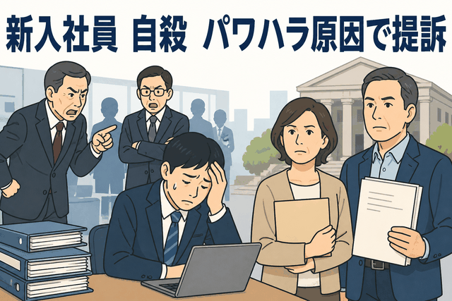 新入社員 自殺 パワハラ原因で提訴