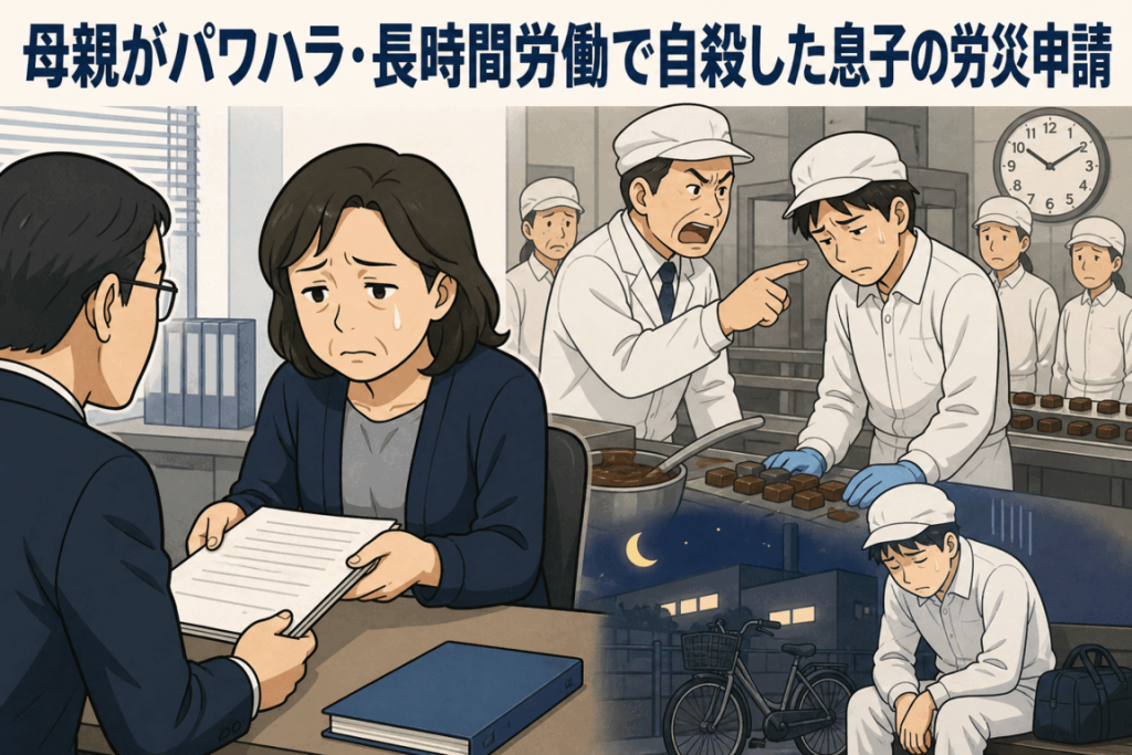 母親がパワハラ・長時間労働で自殺した息子の労災申請