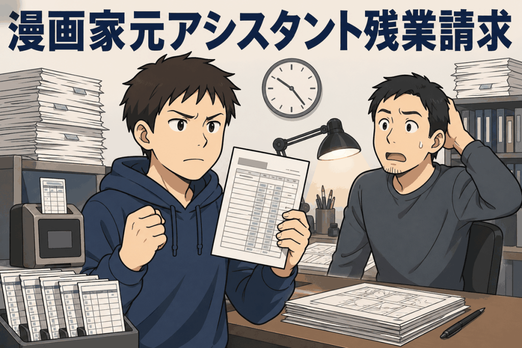 漫画家元アシスタント残業請求