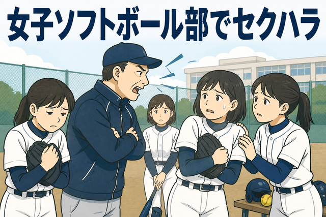 女子ソフトボール部でセクハラ
