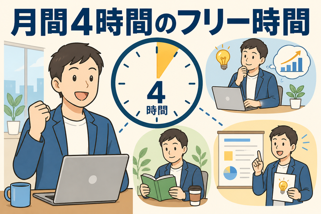 月間４時間のフリー時間