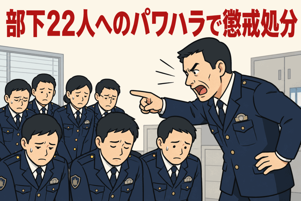 部下22人へのパワハラで懲戒処分