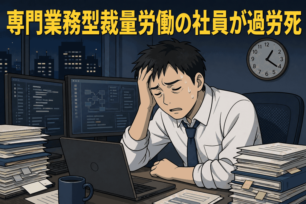 専門業務型裁量労働の社員が過労死
