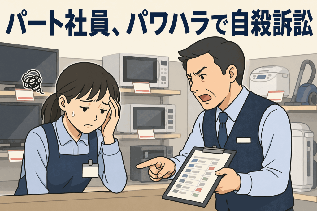 パート社員、パワハラで自殺訴訟