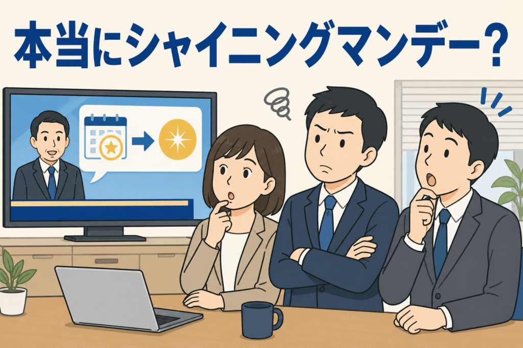 本当にシャイニングマンデー?