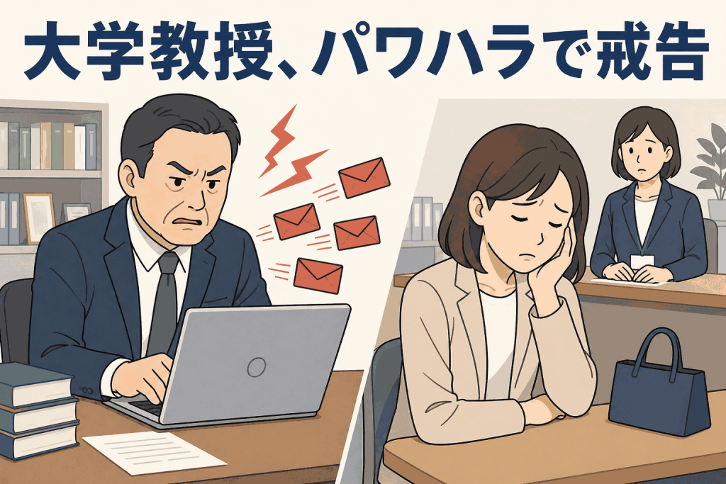 大学教授、パワハラで戒告