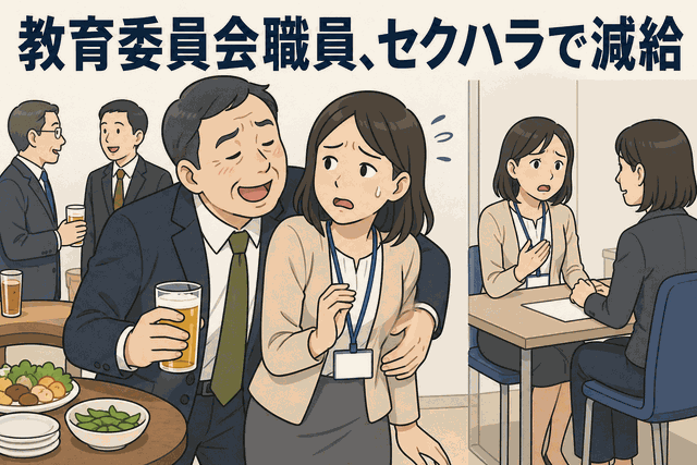教育委員会職員、セクハラで減給
