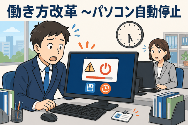 働き方改革 ~パソコン自動停止
