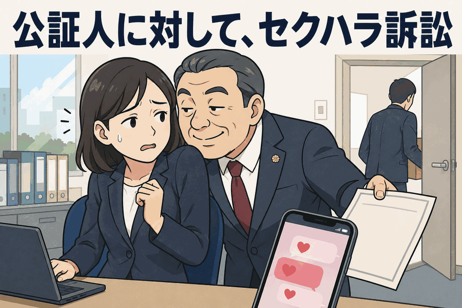 公証人に対して、セクハラ訴訟
