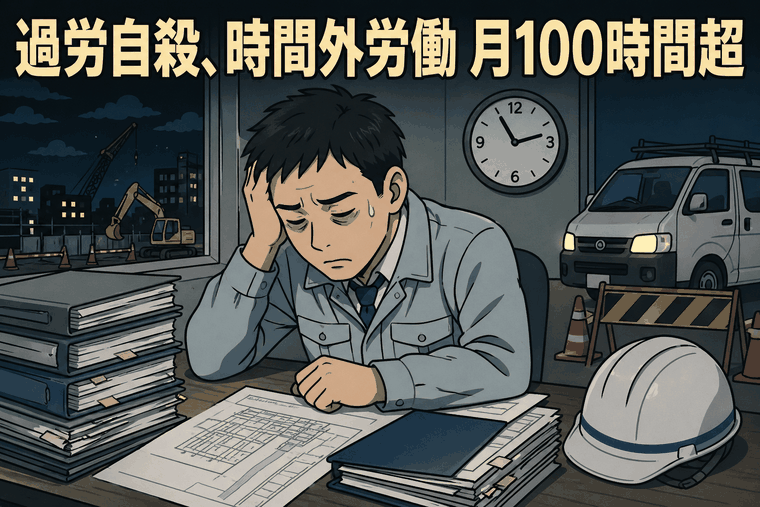 過労自殺、時間外労働 月100時間超