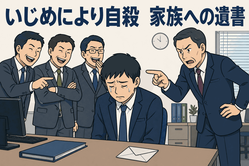 いじめにより自殺 家族への遺書