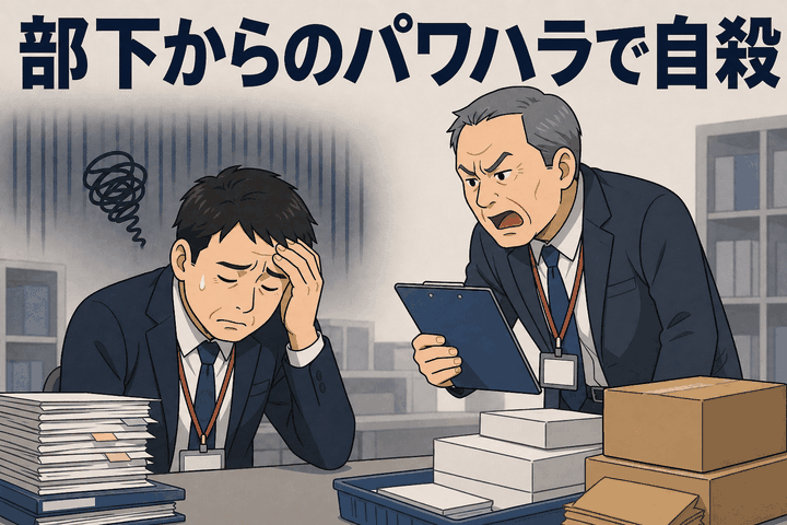 部下からのパワハラで自殺