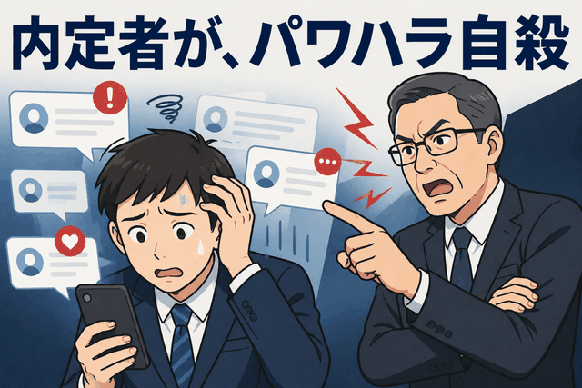 内定者が、パワハラ自殺