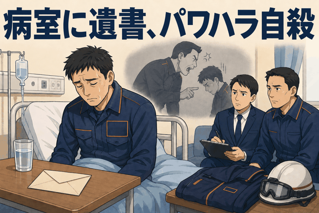 病室に遺書、パワハラ自殺