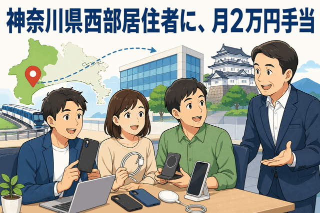 神奈川県西部居住者に、月2万円手当