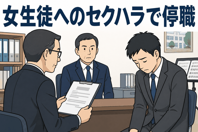 女生徒へのセクハラで停職、その後辞職