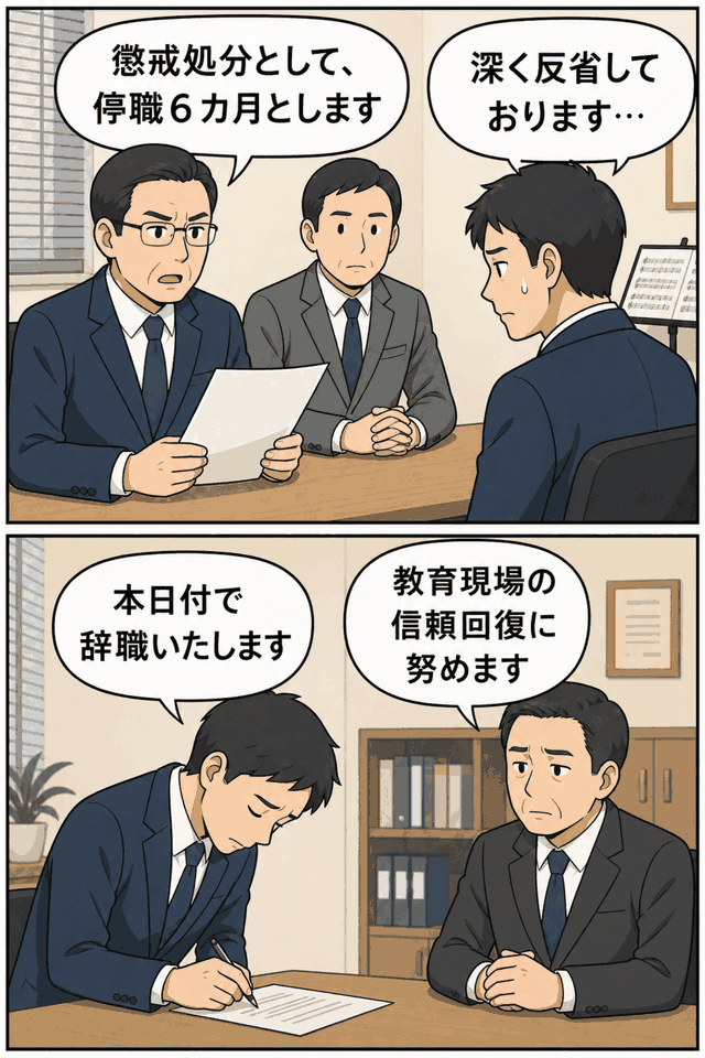 県立高校の男性教諭が女子生徒へのセクハラ行為で停職6カ月の懲戒処分を受け辞職