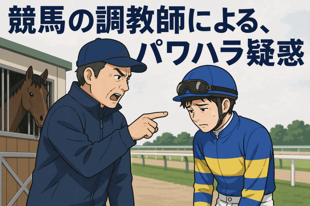 競馬の調教師による、パワハラ疑惑