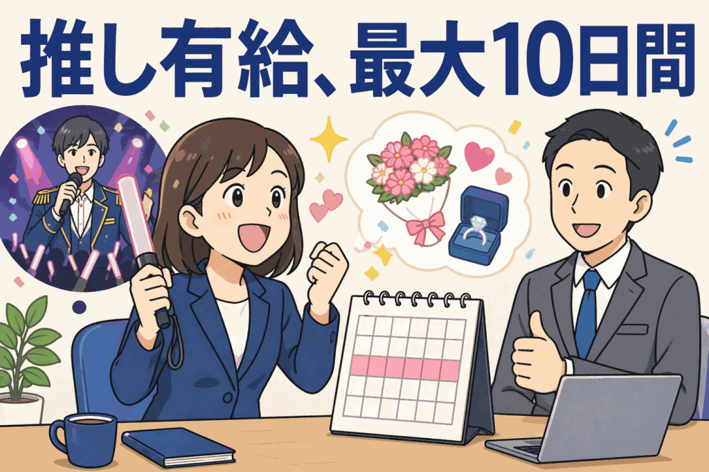 推し有給、最大10日間