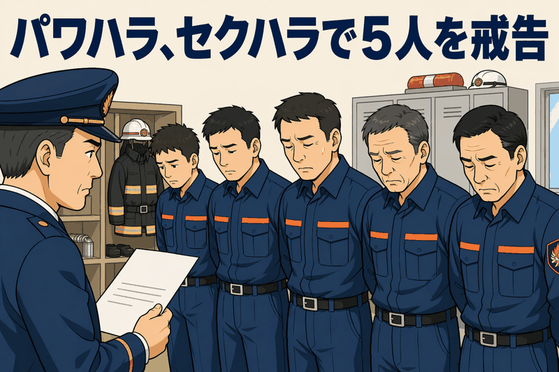 パワハラ、セクハラで5人を戒告