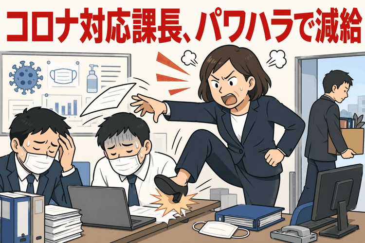 コロナ対応課長、パワハラで減給