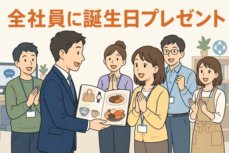 全社員に誕生日プレゼント