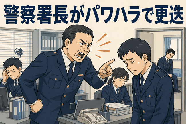 警察署長がパワハラで更迭