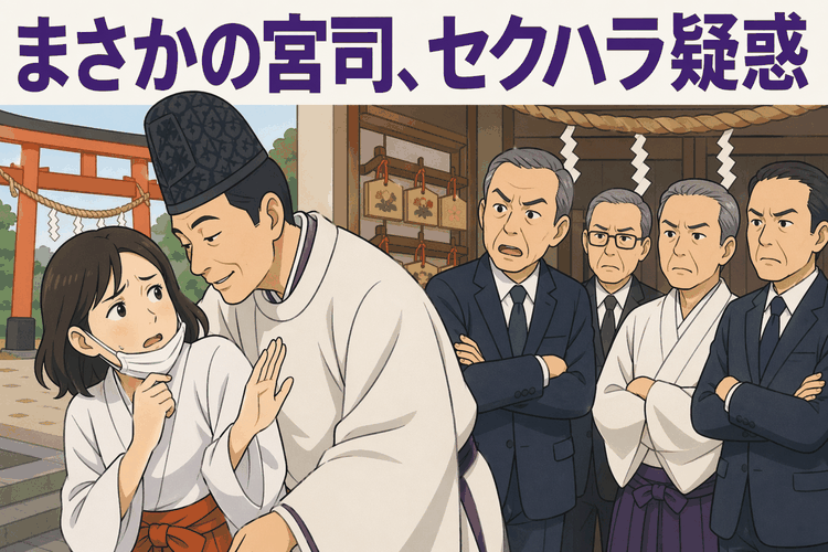 まさかの宮司、セクハラ疑惑
