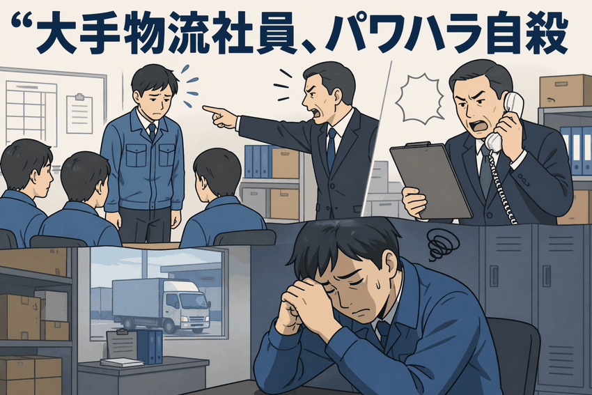 大手物流社員、パワハラ自殺