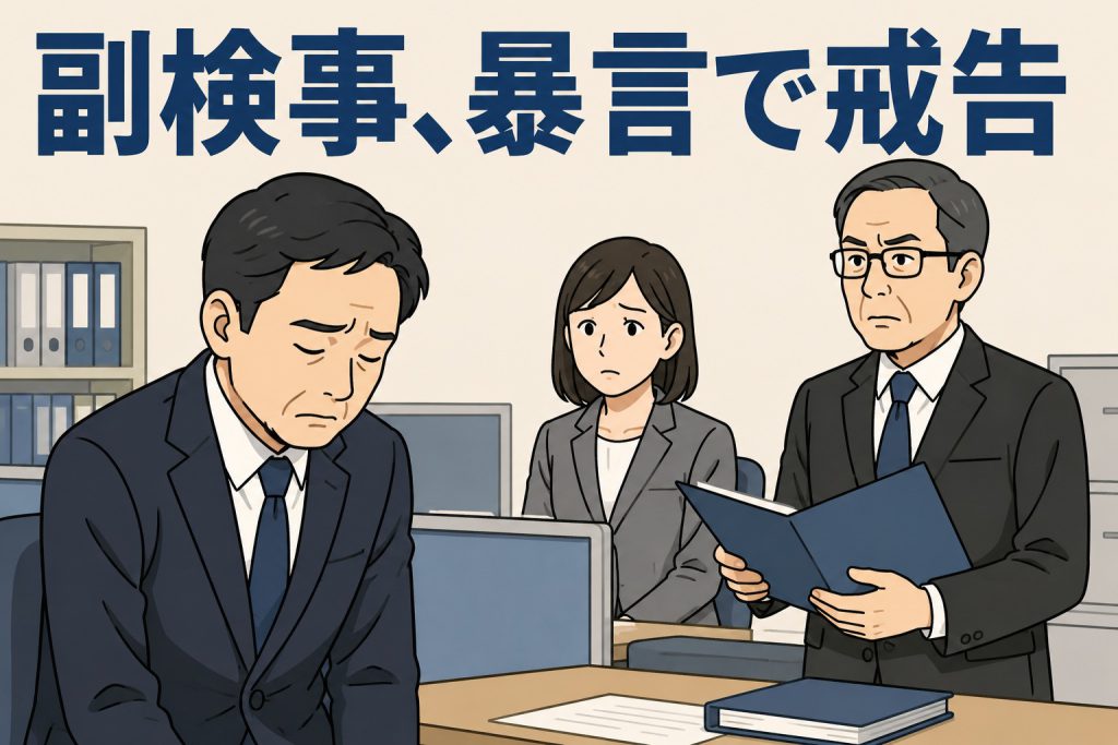 副検事、暴言で戒告