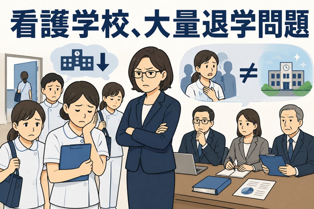 看護学校、大量退学問題