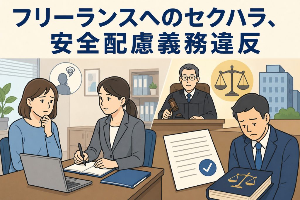 フリーランスへのセクハラ、安全配慮義務違反