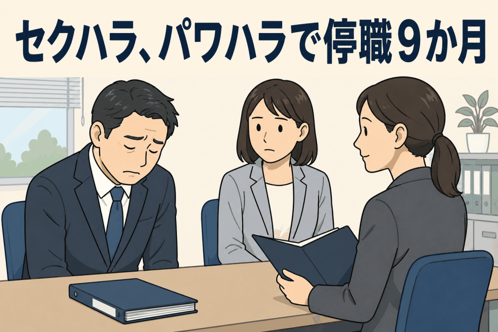 セクハラ、パワハラで停職９か月